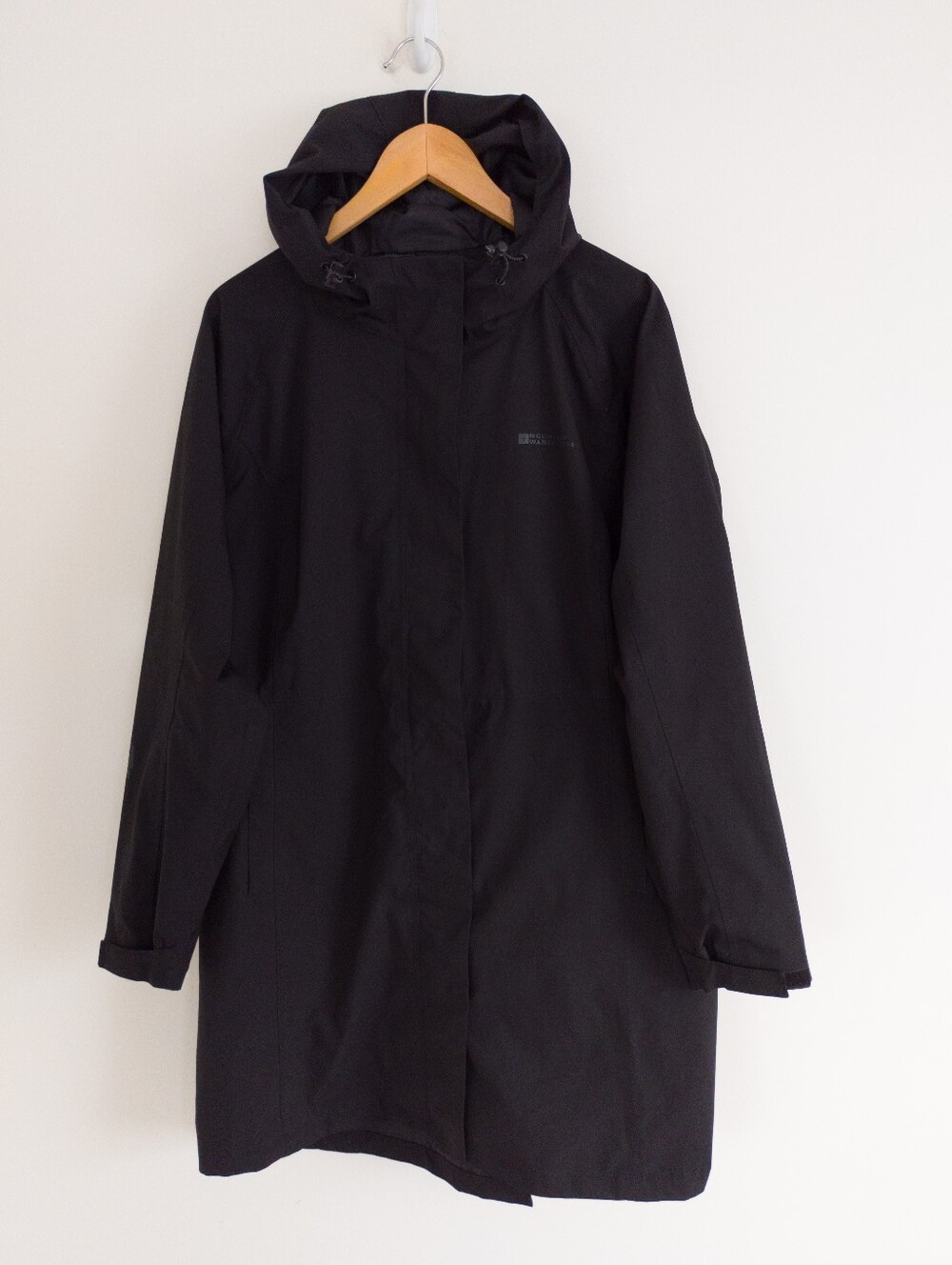 Mountain Warehouse Extreme IsoDry 10K Waterproof  Long Rain Jacket Coat Black 14